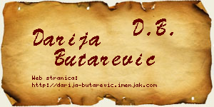 Darija Butarević vizit kartica